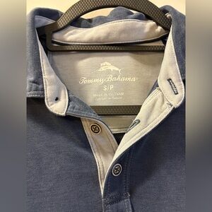 Tommy Bahama Two-Tone Blue Polo Shirt